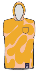 After Swim Club Poncho splash-yellow