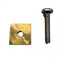 Nautix Finnenplättchen & Schraube M4 